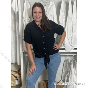 Kurzärmliges Oversize-T-Shirt für Damen (S/M/L EINHEITSGRÖSSE) ITALIAN FASHION IMWF25002