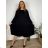 Lange Sommer-Haremshose für Damen (42/44/46 Einheitsgröße) ITALIAN FASHION IM424361 50/52/54 schwarz