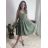 Kurzärmliges Sommer-Freizeitkleid für Damen (S/M/L EINHEITSGRÖSSE) ITALIAN FASHION IMWGB25022