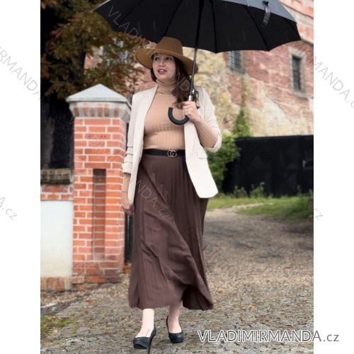 Damen T-Shirt Kurzarm (S / M / L ONE SIZE) ITALIAN FASHION IMWC222158 S/M/L braun