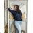 Svetr tenký dlouhý rukáv dámský (S/M ONE SIZE) ITALSKÁ MÓDA IMM21289