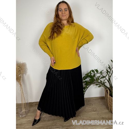 Lange Sommer-Haremshose für Damen (42/44/46 Einheitsgröße) ITALIAN FASHION IM424361  žlutá hořčicová