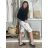 Jogginghose 3/4 kurze Sommerhose Damen dot (uni s / m) ITALIENISCHER MODUS IM1319131  weiß