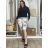 Jogginghose 3/4 kurze Sommerhose Damen dot (uni s / m) ITALIENISCHER MODUS IM1319131  weiß