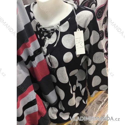 T-Shirt Punk 3/4 Ärmel Damen (L-4xl) ERBOSSI K292