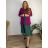 Kleid Oversize Kurzarm Damen (4XL/5XL ONE SIZE) ITALSKÁ MÓDA IM422026