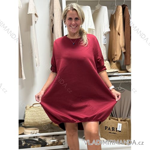 Lange Sommer-Haremshose für Damen (42/44/46 Einheitsgröße) ITALIAN FASHION IM424361 54/56/58 Wein