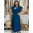 Damen 3/4 Langarm-Hemdkleid (XS/S/M Einheitsgröße) ITALIAN FASHION IMD25030