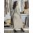Lässiges Sommerkleid mit kurzen Ärmeln für Damen VIOLA (S/M/L EINHEITSGRÖSSE) ITALIAN FASHION IMSM25022 S / M / L beige