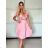Kurzarmhemd Kleid Kleid (uni L-2XL) ITALIENISCH MODA IMS20002