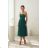 Langes, elegantes Damenkleid mit breiten Trägern (SL) FRENCH FASHION FMPEL23VELVET grün 42