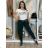 Elegante Hose mit Gürtel für Damen (S/M/L ONE SIZE) ITALIAN FASHION IM425057
