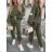 Jacke dünne lange Ärmel Frauen (UNI XS-M) ITALIENISCHE MODE IM120049