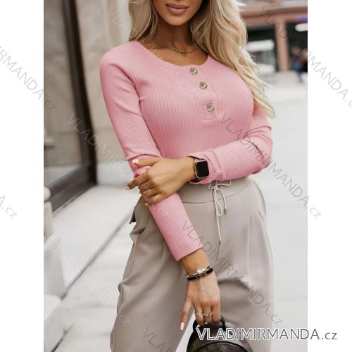 Warmes Langarm-T-Shirt für Damen (S/M/L Einheitsgröße) ITALIAN FASHION IMD25205