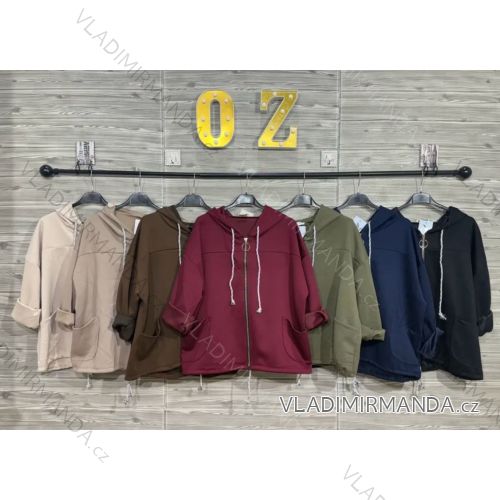 Übergroßer gestrickter Langarmpullover für Damen (S/M EINHEITSGRÖSSE) ITALIAN FASHION IMSN2416125