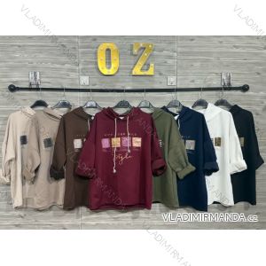 Übergroßer gestrickter Langarmpullover für Damen (S/M EINHEITSGRÖSSE) ITALIAN FASHION IMSN2416125