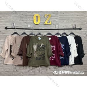 Übergroßer gestrickter Langarmpullover für Damen (S/M EINHEITSGRÖSSE) ITALIAN FASHION IMSN2416125