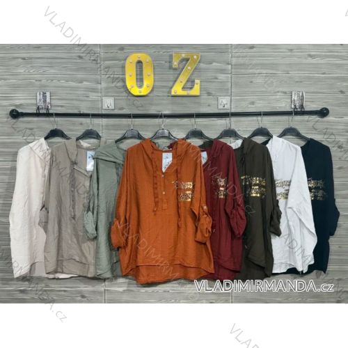 Damen-Strickpullover mit langen Ärmeln (Einheitsgröße S/M) ITALIAN FASHION IMWDT23005