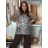 Langärmliges Sommer-Hemdkleid für Damen (S/M/L Einheitsgröße) INDIAN FASHION IMWY23123 2XL Rose alte Rose