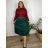 Elegante Hose mit Gürtel für Damen (S/M/L ONE SIZE) ITALIAN FASHION IM425057  Smaragdgrün
