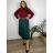 Elegante Hose mit Gürtel für Damen (S/M/L ONE SIZE) ITALIAN FASHION IM425057  Smaragdgrün