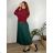 Elegante Hose mit Gürtel für Damen (S/M/L ONE SIZE) ITALIAN FASHION IM425057  Smaragdgrün