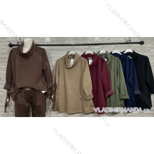 Damen-Strickpullover mit langen Ärmeln (Einheitsgröße S/M) ITALIAN FASHION IMWDT23005