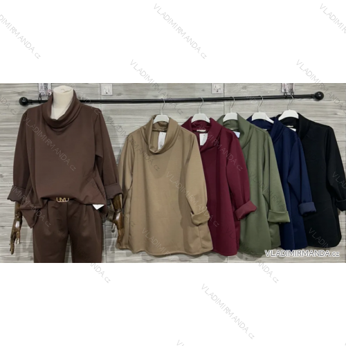 Damen-Strickpullover mit langen Ärmeln (Einheitsgröße S/M) ITALIAN FASHION IMWDT23005