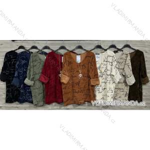 Damen-Strickpullover mit langen Ärmeln (Einheitsgröße S/M) ITALIAN FASHION IMWDT23005