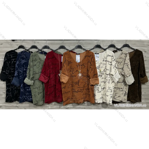 Damen-Strickpullover mit langen Ärmeln (Einheitsgröße S/M) ITALIAN FASHION IMWDT23005