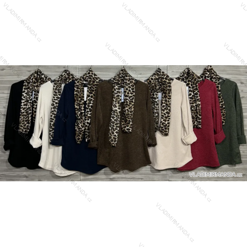 Damen-Strickpullover mit langen Ärmeln (Einheitsgröße S/M) ITALIAN FASHION IMWDT23005