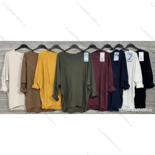 Damen-Strickpullover mit langen Ärmeln (Einheitsgröße S/M) ITALIAN FASHION IMWDT23005