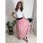 Chiffon Rock Long Ladies (uni sl) ITALIENISCHER MODUS IM319678 S/M hellrosa
