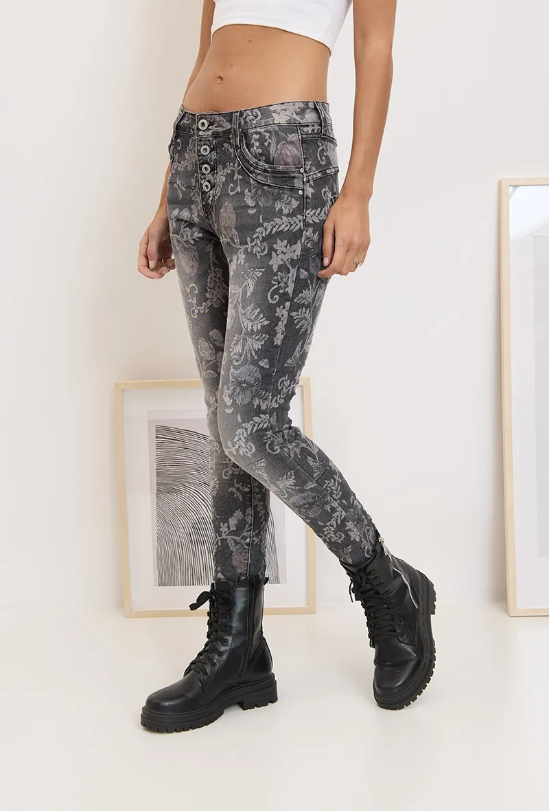 Mittellanger Damenrock (Einheitsgröße S/M) ITALIAN FASHION IMM23HG3154