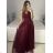 Kleid klassische Kurzarm Frauen (Uni S / M) ITALIAN FASHION IMC20203 rot S / M / L