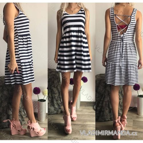 Sommer-Frauenkleid (uni sl) ITALIENISCHE Mode IM9174300

