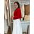 Eleganter Damen Bolero (uni sl) ITALIENISCHE Mode IMC18343 rot M / L