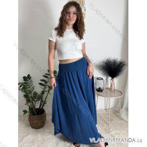 Langer Jeansrock für Damen (Einheitsgröße S/M/L) ITALIAN FASHION IMD24020