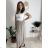 Elegante Hose mit Gürtel für Damen (S/M/L ONE SIZE) ITALIAN FASHION IM425057 M/L/XL grünes Khaki