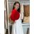 Eleganter Damen Bolero (uni sl) ITALIENISCHE Mode IMC18343 rot M / L