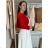 Eleganter Damen Bolero (uni sl) ITALIENISCHE Mode IMC18343 rot M / L