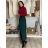 Elegante Hose mit Gürtel für Damen (S/M/L Einheitsgröße) ITALIAN FASHION IMSM25DEVONE S / M / L Smaragdgrün