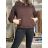 Langärmlige Bomberjacke für Damen (Einheitsgröße S/M/L) ITALIAN FASHION IMWD23470 S / M / L braun