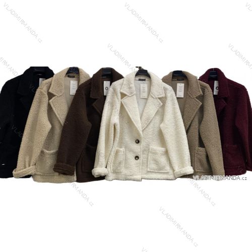 Langärmliges, leichtes Damen-Kapuzensweatshirt mit Reißverschluss, übergroß (52/54/56 ONE SIZE) ITALIAN FASHION IMC25359