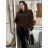 Übergroßer Langarmpullover für Damen (Einheitsgröße S/M) ITALIAN FASHION IMWCA23DH2302 S / M / L hellbeige