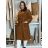 Herbstmantel mit Gürtel, lange Ärmel, Damen (S/M/L ONE SIZE) ITALIAN FASHION IMWCL252807