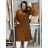 Herbstmantel mit Gürtel, lange Ärmel, Damen (S/M/L ONE SIZE) ITALIAN FASHION IMWCL252807
