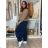 Elegante übergroße Jogginghose für Damen (46/48/50 EINHEITSGRÖSSE) ITALIAN FASHION IM425MILAN  braun