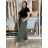 Elegante übergroße Jogginghose für Damen (46/48/50 EINHEITSGRÖSSE) ITALIAN FASHION IM425MILAN  grünes Khaki