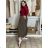 Damen Warmes Langarmkleid (L / XL ONE SIZE) ITALIAN FASHION IM421MIA